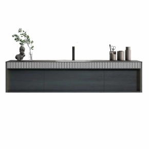 Тумба с раковиной Black&amp;White Universe U950.1600 160 мокрый асфальт 