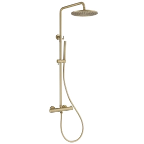 Душевая стойка Abber Wasser Kreis AF8160B золото матовое 