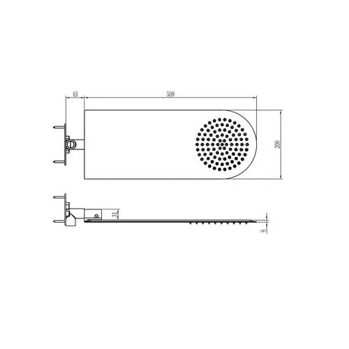 Габаритная схема Душевой комплект RGW Shower Panels SP-6143-01