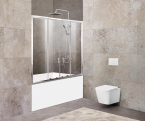 Шторка на ванну BelBagno Unique VF-2-150/180-140-C-Cr 