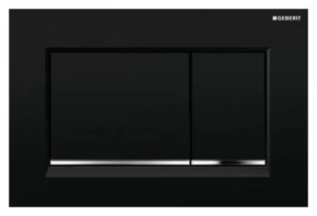 Кнопка смыва Geberit Sigma 30 115.883.KM.1 черная, хром 