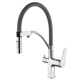 Смеситель Lemark Comfort LM3074C-Gray для кухонной мойки 