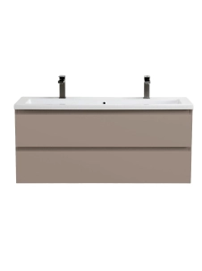 Тумба с раковиной подвесная BelBagno СТРУКТУРА (KRAFT) 120 Бежевый матовый, раковина BB-8070-120-1-2 