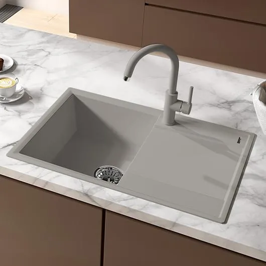 Габаритная схема Мойка кухонная Lemark Imaindra 760 грей