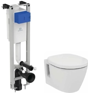 Комплект Ideal Standard Connect W220101 (подвесной унитаз + инсталляция + сиденье) 