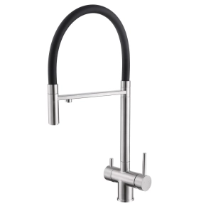 Смеситель Abber Wasser Kreis AF81141SP для кухонной мойки, сатин 