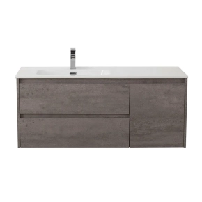 Тумба под раковину BelBagno Kraft 100 L подвесная, Cemento Grigio 