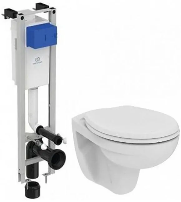 Комплект Ideal Standard Eurovit W660101 (подвесной унитаз + инсталляция + сиденье)