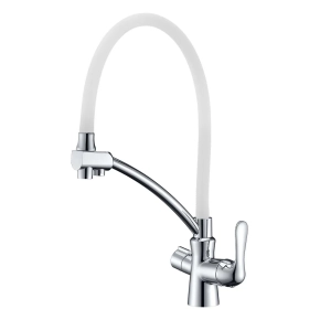 Смеситель Lemark Comfort LM3070C-White для кухонной мойки 