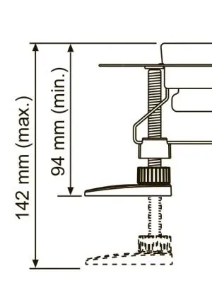 Габаритная схема Комплект опор для сифонов TECE TECEdrainline 660003