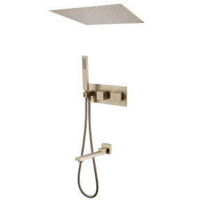 Душевой комплект Abber Daheim AF8254G золото матовое 