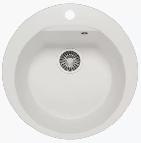 Мойка кухонная Polygran ATOL-520 белый хлопок 
