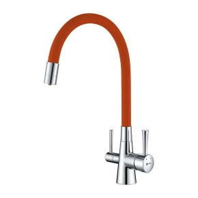 Смеситель Lemark Comfort LM3075C-Orange для кухонной мойки 