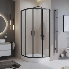 Душевой уголок BelBagno Uno-195 R-2-90-C-NERO 