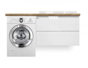 Тумба с раковиной Эстет Malibu Luxe 155 R белая 