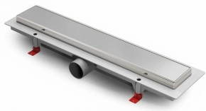 Душевой лоток Azario Klasik AZCH450KN с решеткой 45 см, рамка нержавеющая сталь 