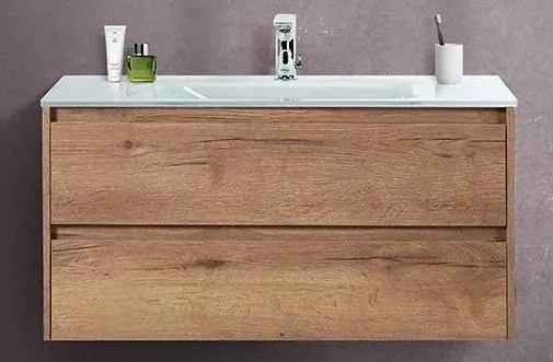 Тумба под раковину BelBagno Kraft 100 подвесная, rovere tabacco