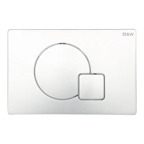 Кнопка смыва Black&amp;White Universe WPI-09523 bright chrome 