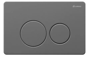 Кнопка смыва Caprigo Dew Steel DS001-gun оружейная сталь 