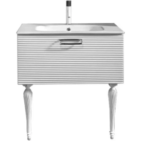 Тумба под раковину Armadi Art Vallessi Avantgarde Linea 80 белая, хром 