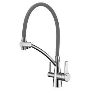 Смеситель Lemark Comfort LM3071C-Gray для кухонной мойки 