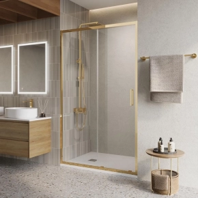 Душевая дверь в нишу BelBagno Luce BF-1-120-C-ORO 