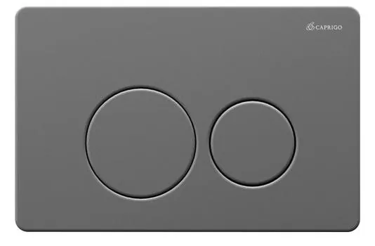 Кнопка смыва Caprigo Dew Steel DS001-gun оружейная сталь
