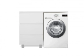 Тумба с раковиной Эстет Dallas Luxe 105 L белая 3 ящика 
