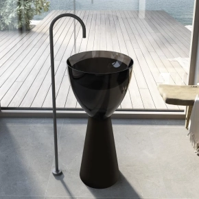 Раковина Abber AT2703Onyx-Black 45 см 