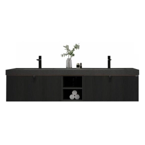Тумба с раковиной Black&amp;White Gravity AV706.1800 180 черный матовый 