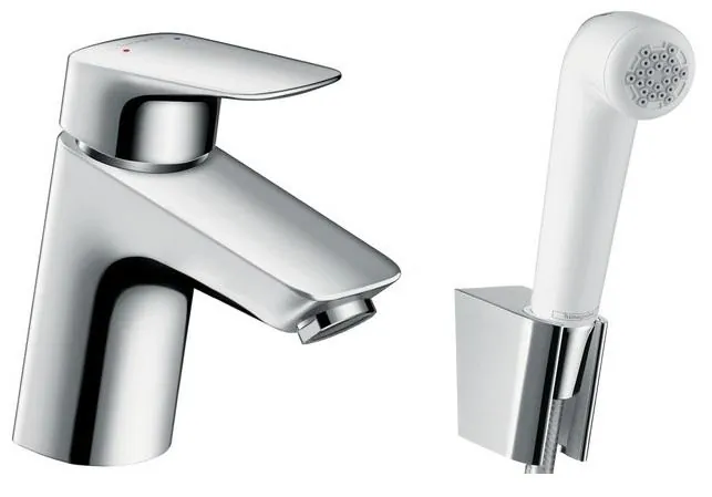Смеситель Hansgrohe Logis 71290000 для раковины с гигиеническим душем