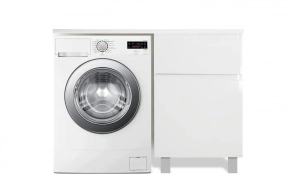 Тумба с раковиной Эстет Dallas Luxe 130 R белая 