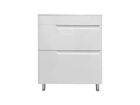 Тумба с раковиной Эстет Kare Luxe 70 белая 