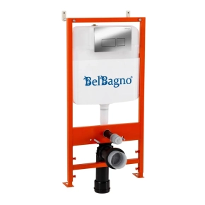 Система инсталляции для унитазов BelBagno BB026/BB041CR с кнопкой смыва 
