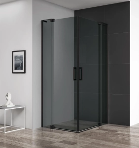 Душевой уголок Cezares Slider AH-2-80/90-90/100-GRIGIO-NERO 
