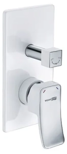 Смеситель Wasserkraft Aller 10641WHITE для ванны с душем, с внутренней частью 