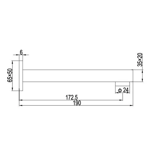 Габаритная схема Излив RGW Shower Panels SP-149 для ванны