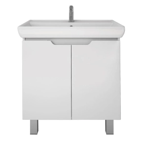 Тумба под раковину Dreja Q Plus (D) 70 белый глянец 