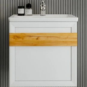 Тумба под раковину Бриклаер Берлин 60 белый глянец 