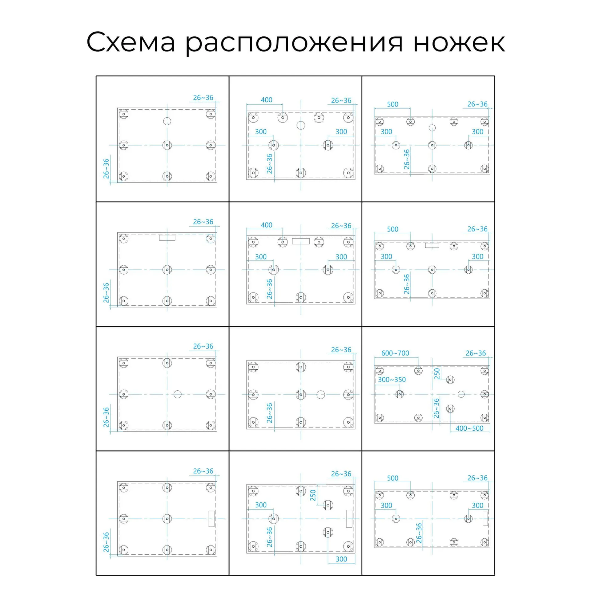 Габаритная схема Поддон для душа RGW Stone Tray STM-W 110х80