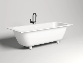 Ванна из искусственного камня Salini Orlando Axis 103221M 190х80 матовая 