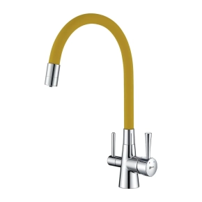 Смеситель Lemark Comfort LM3075C-Yellow для кухонной мойки 