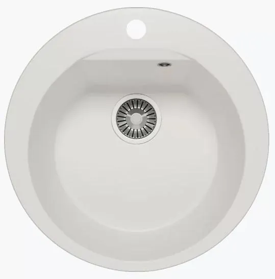 Мойка кухонная Polygran ATOL-520 белый хлопок