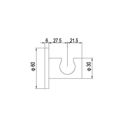Габаритная схема Настенный держатель RGW Shower Panels SP-185