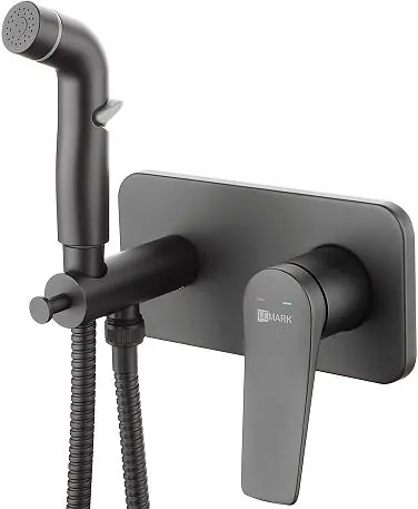 Гигиенический душ Lemark Bronx LM3720BL со смесителем, с внутренней частью