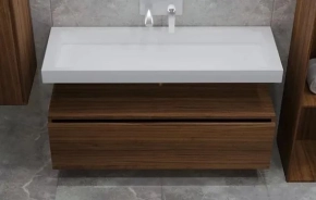 Тумба под раковину Armadi Art Flat 120 дуб темный 