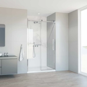 Душевая дверь в нишу Vincea Комо Софт (Como Soft) VDS-1CS110CL 1100 хром стекло прозрачное 