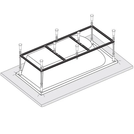 Каркас для ванны Vagnerplast 120x70 VPK12070
