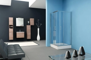Душевой уголок Kolpa San SQ Line TKK 100х90 см silver, transparent 