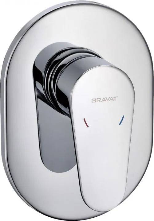 Смеситель Bravat Eler FB848238CP-RUS с внутренней частью, для душа